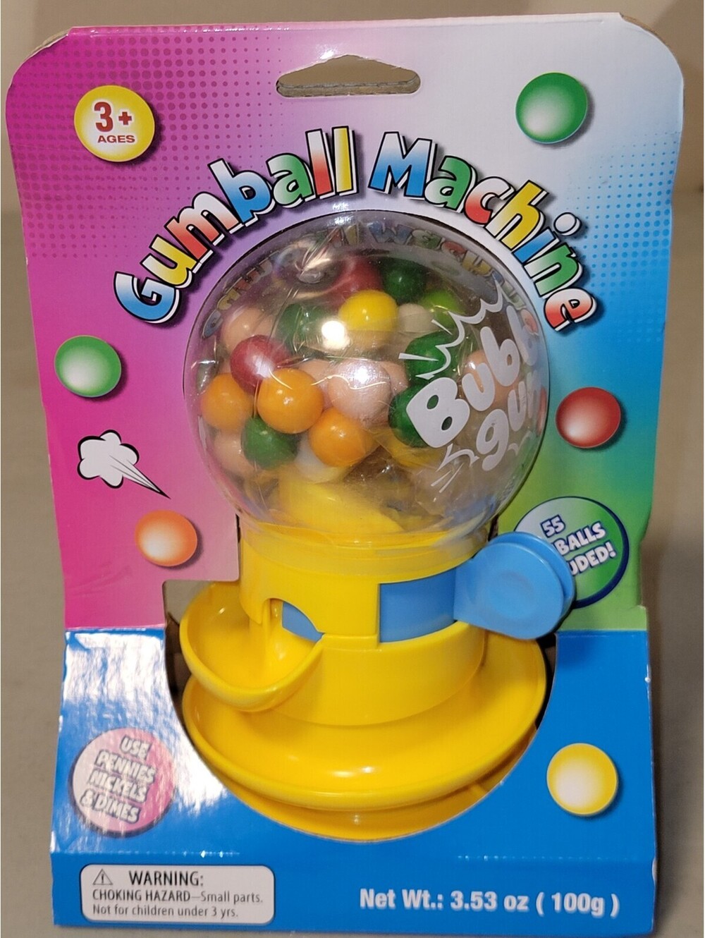 Brand New Gumball Machine DISPENSER, (Piggy Bank) 3.53 Oz.